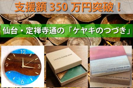 【支援総額350万円突破！】仙台・定禅寺通の伐採ケヤ