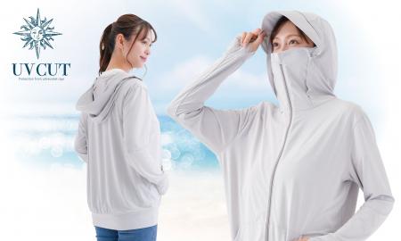 【NEWカラー登場】UVカット率99％！フード付きパーカ