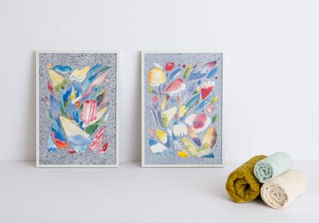 丹青社、オーガニックコットン端材をアートに再utf-8