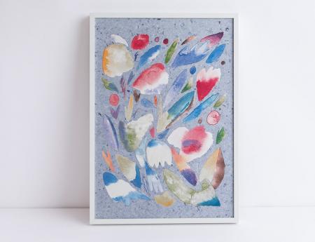 【point0 企業間協創/共創】タオル端材がアートに。 【point0 企業間協創/共創】タオル端材がアートに。