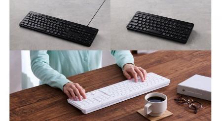 進化した静音設計！接続方式やテンキーの有無で選べる