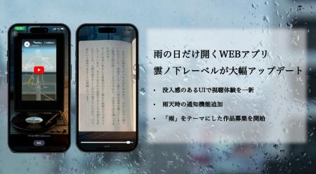 雨の日だけ開くWEBアプリ「雲ノ下レーベル」が大幅ア