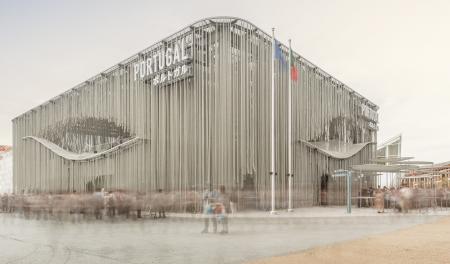 大阪・関西万博ポルトガル館で使用されたリサイクル漁 大阪・関西万博ポルトガル館で使用されたリサイクル漁