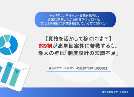 【キャリアコンサルタント副業実態】87.1%が高単価案 【キャリアコンサルタント副業実態】87.1%が高単価案