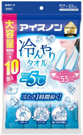 肌温度から-5℃の冷涼感!首にかける使いきりタイプの 肌温度から-5℃の冷涼感!首にかける使いきりタイプの