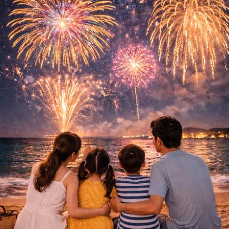 【4月4日限定】“万博級”約10,000発の大規模花火を海辺