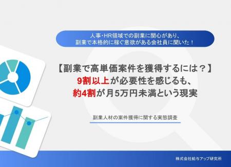 【副業で“月5万円の壁”を越えられない理由】91.9％が