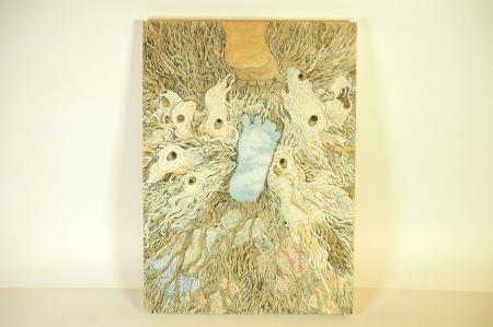 「靴下の妖怪コンテスト」グランプリは「足あとのぞき