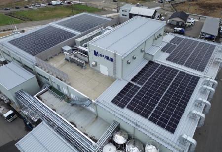 ホリ乳業、新工場にPPA方式の太陽光発電を導入
