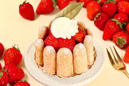 【苺が主役のご褒美シャルロット】「パティスリーピネ