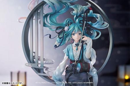 『初音ミク』が、中国の伝統楽器「二胡」を持った姿で