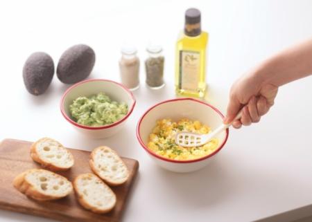 ディップ作りが簡単。 つぶす・混ぜる・すくう・塗る