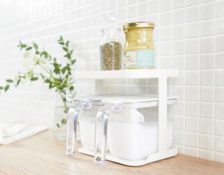 「調味料ポット」専用ラックが新発売。