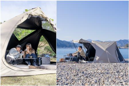 設営1分。撤収1分。※1「100%完全遮光ヘキサ型キutf-8