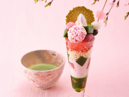 春爛漫の抹茶パフェ＆スイーツプレートが登場！utf-8