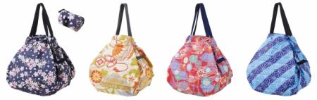 訪日観光客向け、一気にたためる和柄バッグ『和 Shupa
