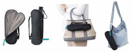 バッグに外づけでき、雨水を吸収する折りたたみ傘用ケ