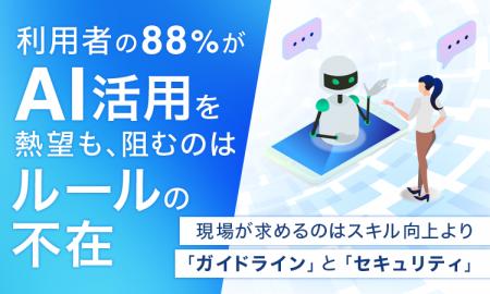 利用者の88％がAI活用を熱望も、阻むのは「ルールの不