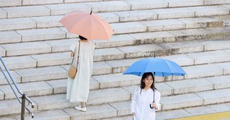 閉じるだけで一気にたためる「Shupatto アンブレラ」