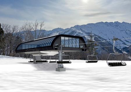 白馬岩岳マウンテンリゾート、山頂と「白馬ヒトトキノ