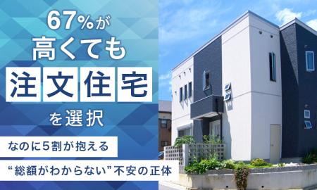67％が「高くても注文住宅」を選択　約5割が“総額がわ