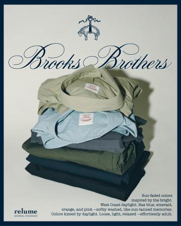 JOURNAL STANDARD relumeがBROOKS BROTHERSに別注、完