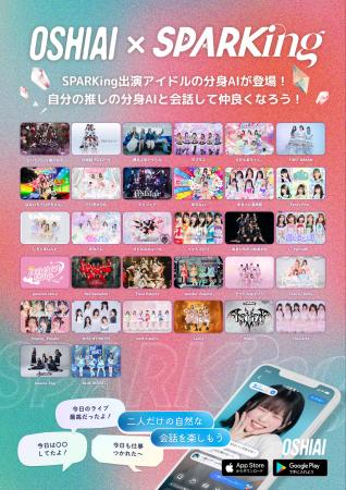 「OSHIAI」SPARKingコラボ第3弾始動！新たに32組のア