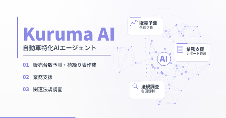自動車業界特化のAIエージェント『Kuruma AI』を提供
