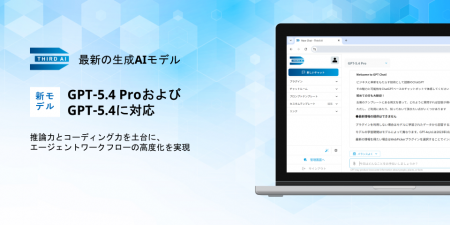 「Third AI 生成AIソリューション」、最新モデル「GPT