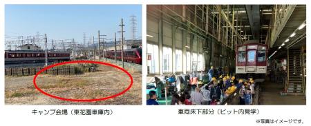 ～近鉄初開催　車庫線内で電車を眺めながらキャutf-8