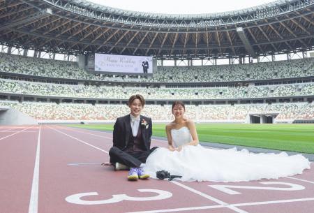 MUFGスタジアム（国立競技場）“初”のウェディングフォ