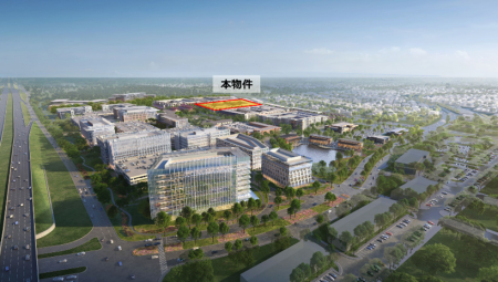 テキサス州ダラスにおける約54haの大規模複合開発にお