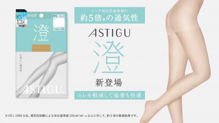 猛暑も快適！通気性に特化した生地でムレを軽減「ASTI