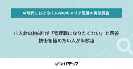 IT人材の約6割が「管理職になりたくない」と回答、技