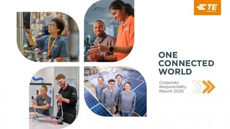 TE Connectivity、2025年の企業責任目標を上回る成果