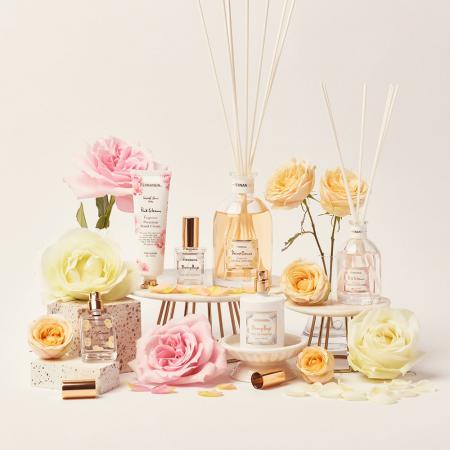 国産バラを贅沢に使用した3種のバラの香り、「ローズ 