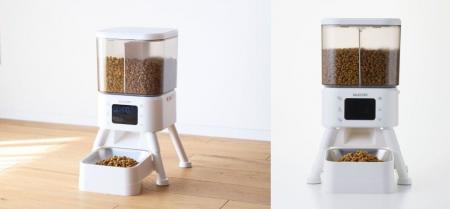 不在時も2種類のフードをあげられる！健康管理やちょ