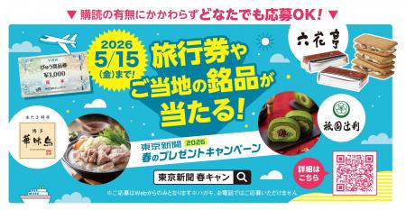旅行券30,000円分やご当地の銘品が総勢100名に当たる