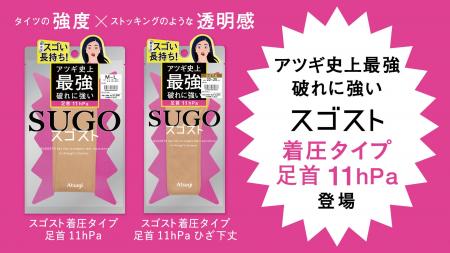 アツギ史上最強 破れに強い新次元レッグウェア「スゴ