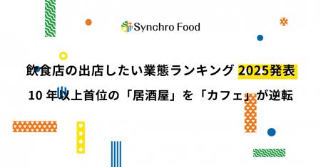 飲食店の出店したい業態ランキング2025発表 10年以上 飲食店の出店したい業態ランキング2025発表 10年以上