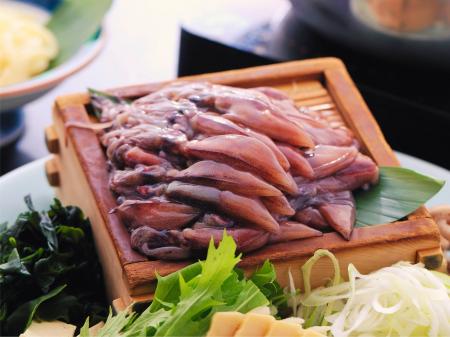 海は蛍、山は花――。　境港のホタルイカとカタクリが告