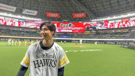【日刊スポーツ掲載】ホークス始球式で140キロを記録 【日刊スポーツ掲載】ホークス始球式で140キロを記録