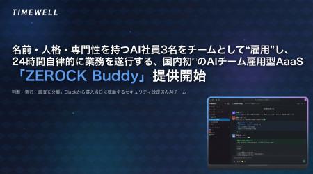 名前・人格・専門性を持つAI社員3名をチームとして 名前・人格・専門性を持つAI社員3名をチームとして