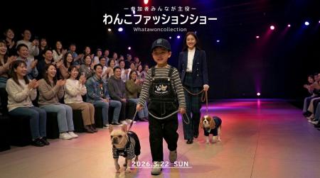 愛犬と一緒にランウェイデビュー！参加型ファッション
