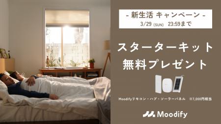 3月29日まで、Moodify初の「新生活キャンペーン」開催