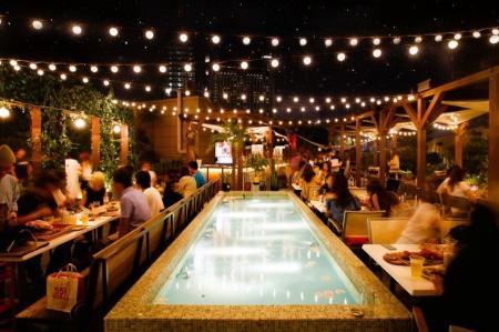 なんばパークス最上階の都市型BBQビアガーデン「ルー なんばパークス最上階の都市型BBQビアガーデン「ルー