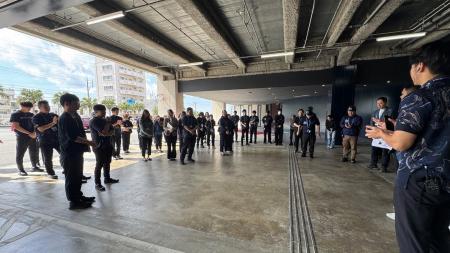 沖縄サントリーアリーナにおける防災訓練の実施につい 沖縄サントリーアリーナにおける防災訓練の実施につい