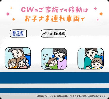 今年のＧＷは「お子さま連れ車両」の設定本数を増やし