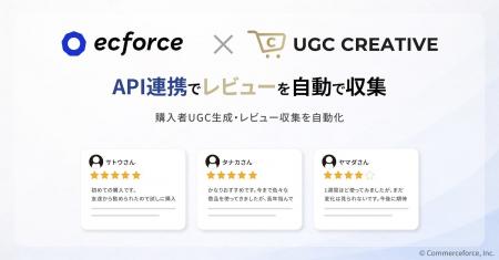 UGC・AIレビューツール「UGCクリエイティブ」、「ecfo
