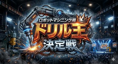 【切削工具×ロボット加工】ロボットマシニング用ドリ